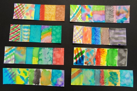 Glazed wash, Wet on wet, Sgraffito, Salt, Rubbing alcohol