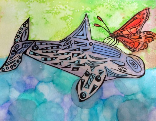 Create abstract and realistic watercolor animals using a variety of painting techniques.