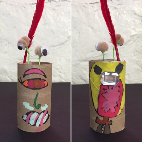 Introduce students to sculpture with tube monsters!