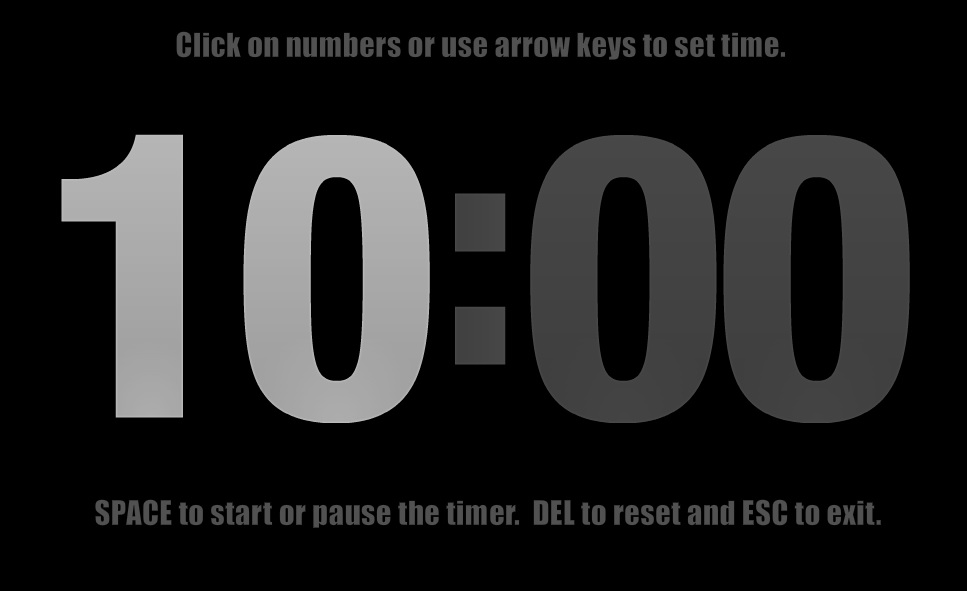 Minimalistic Countdown Timer