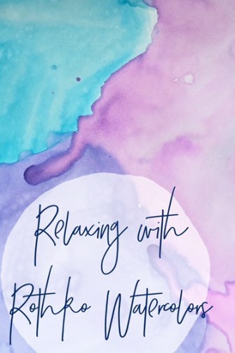 Students create artwork using watercolor washes inspired by Rothko.