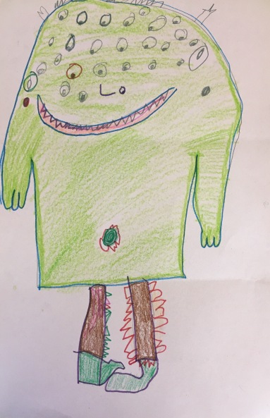 Play a drawing game to create a crazy monster!