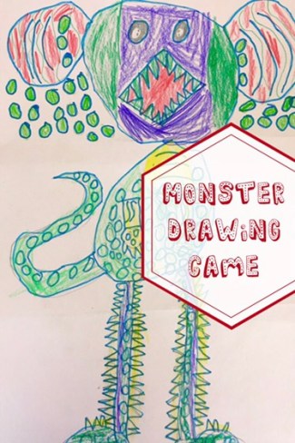 Play a drawing game to create a crazy monster!
