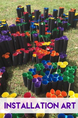 Create installation art using everyday materials and change the way people see a space.